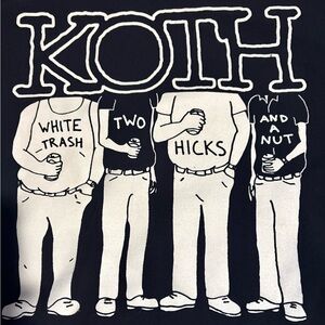 King of the Hill (KOTH) White Trash TwoHicks and a Nut Unisex graphic Tee-XL